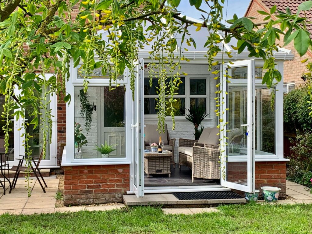 Champagne in the conservatory